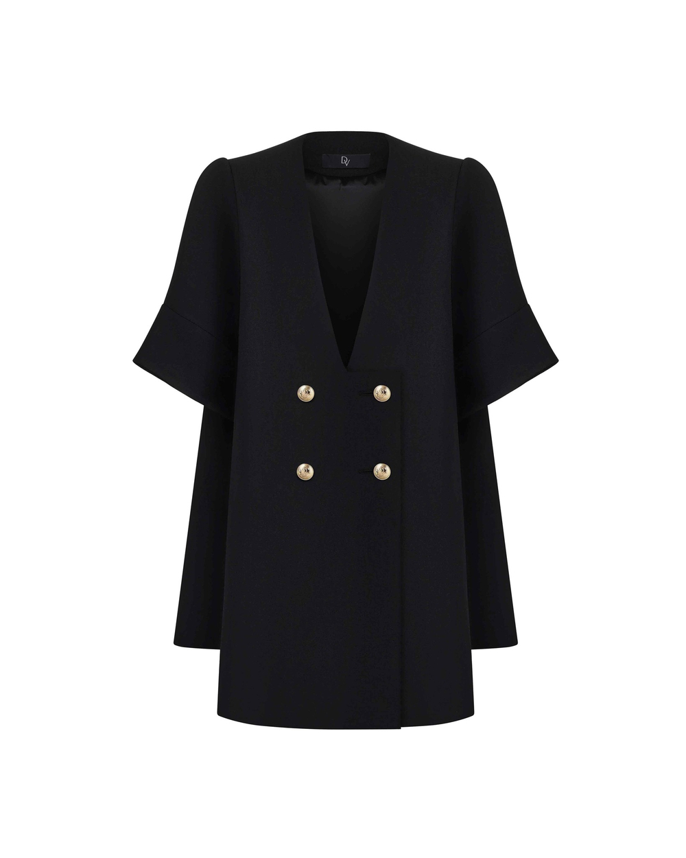 Платье-пиджак с меховой отделкой