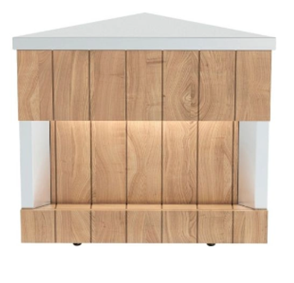 Прилавок нейтральный REFETTORIO RU10A90 угловой внешний 90 градусов