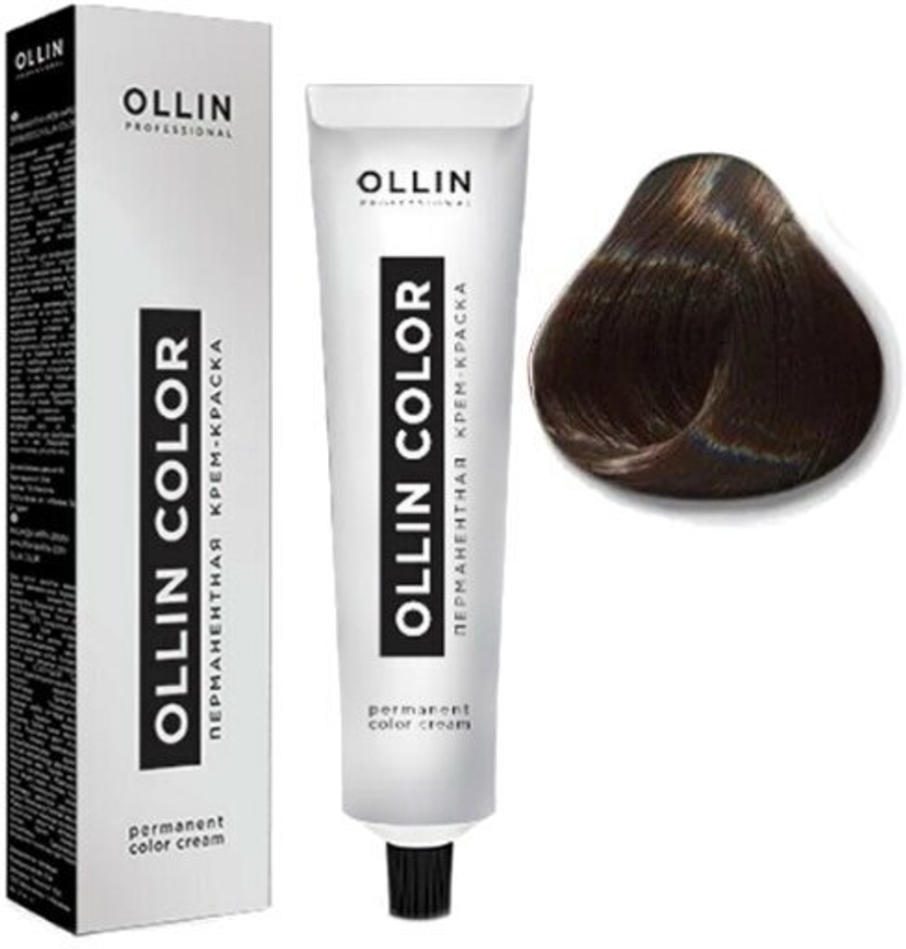 OLLIN COLOR 6/1 темно-русый пепельный 60мл Перманентная крем-краска для волос