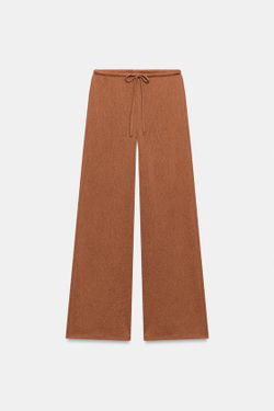 ZARA БРЮКИ В СТИЛЕ РУСТИК, ТЕМНЫЙ ЧЕРЕПИЧНЫЙ