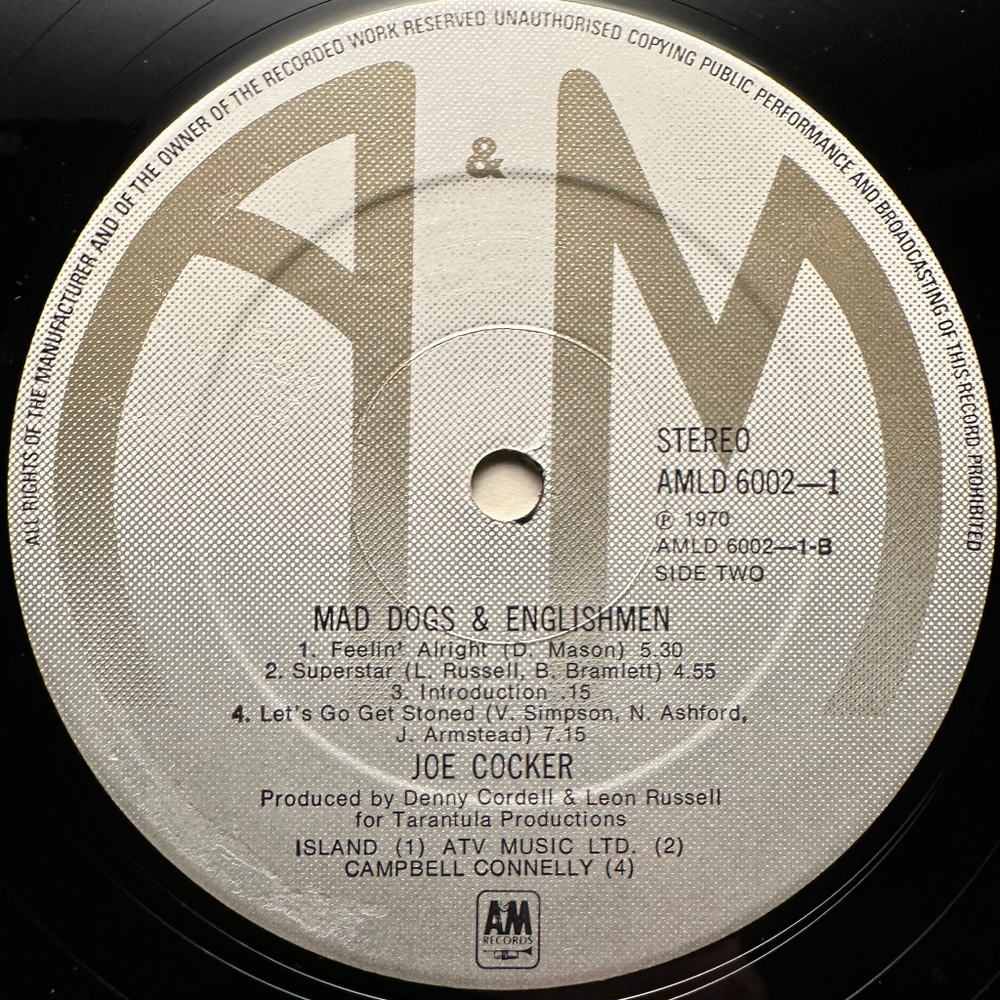 Joe Cocker - Mad Dogs & Englishmen 2LP (Англия)