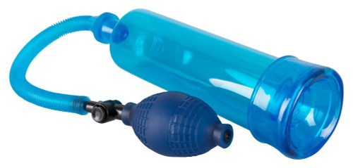 Синяя вакуумная помпа Bang Bang - 20 см.