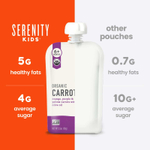 Serenity Kids, органическая морковь, для детей от 6 месяцев, оранжевая, фиолетовая и желтая морковь с оливковым маслом, 99 г (3,5 унции)