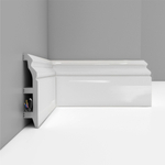 Плинтус DECOMASTER D232-114 (100*22*2400мм) белый глянец