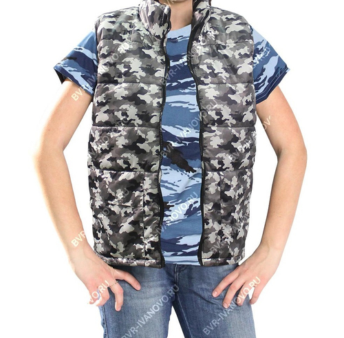 Жилет утеплённый детский Белый КМФ