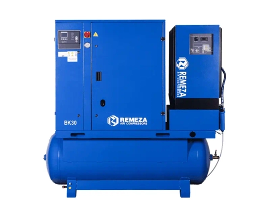 Винтовой компрессор Remeza ВК30-15-500Д на ресивере 500л с осушителем
