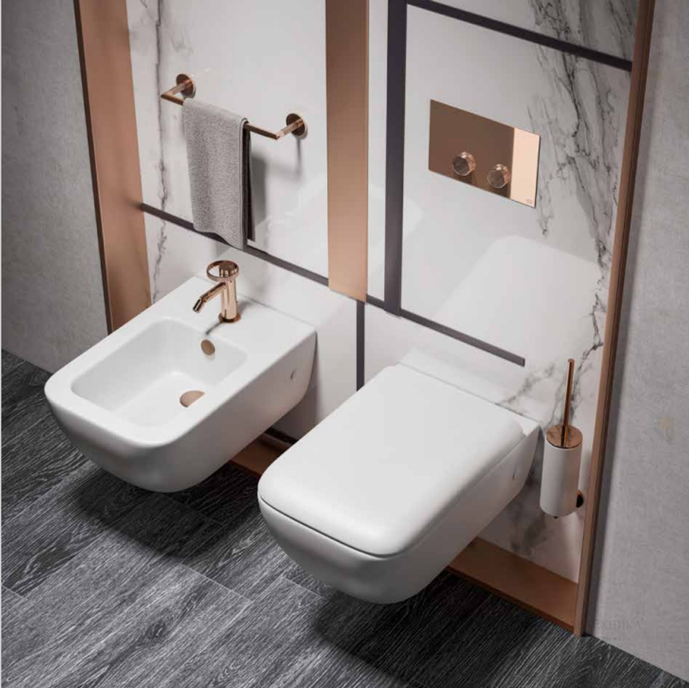Полотенцедержатель Gessi Anello, настенный, L300 мм, цвет Warm Bronze Brushed PVD