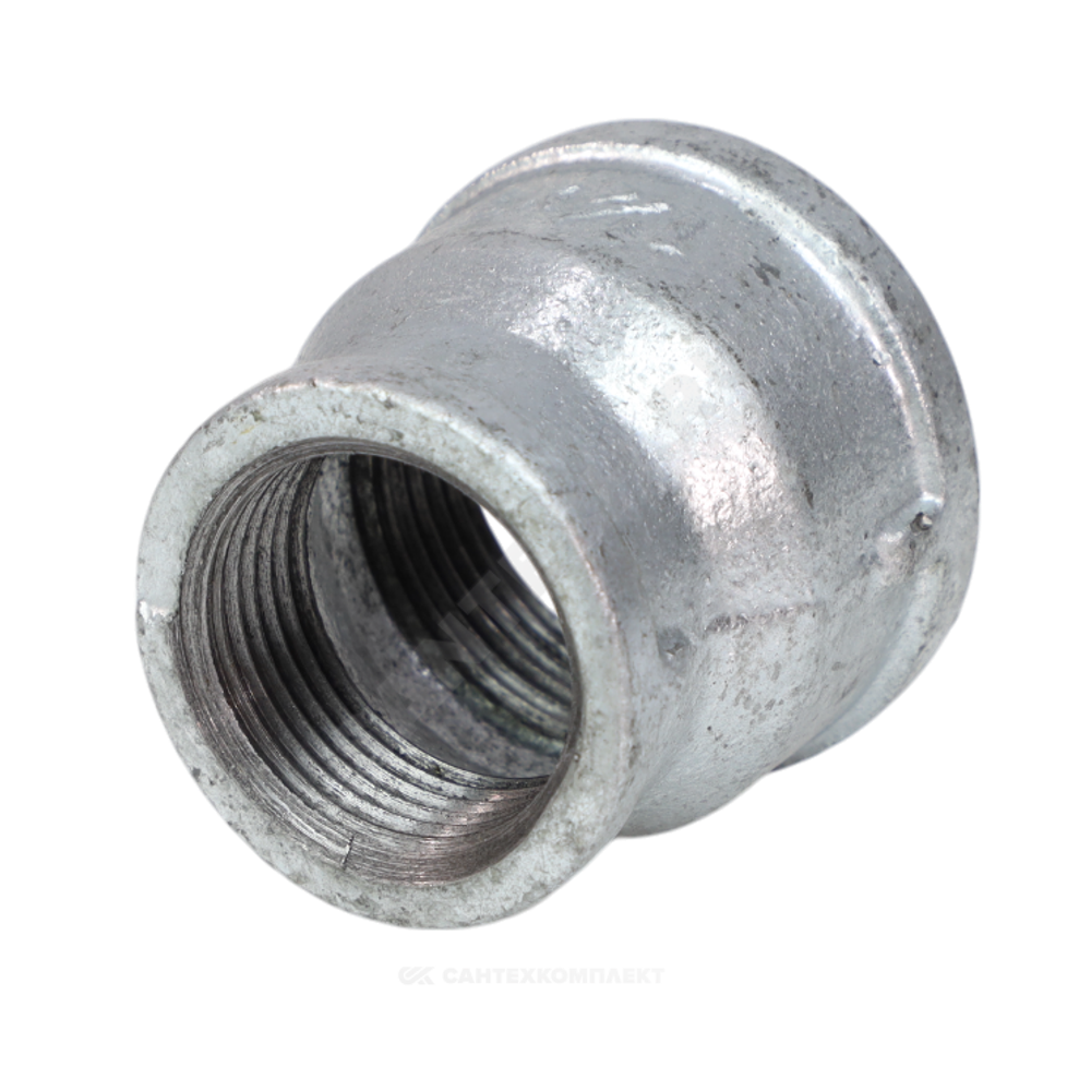 Муфта переходная чугун оц Ду 32х25 (1 1/4"х1") ВР Fittex PLUS