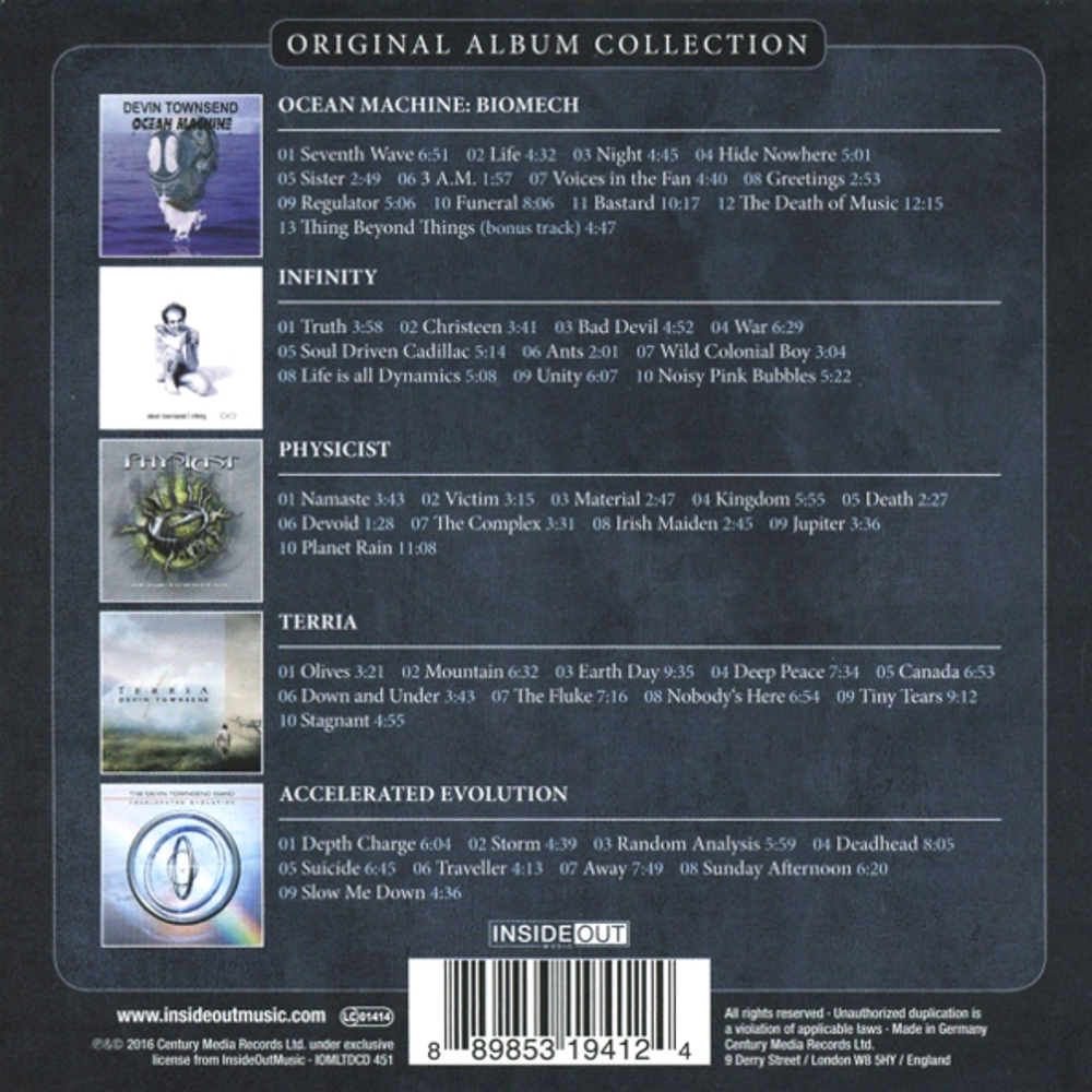 Devin Townsend / Original Album Collection (5CD)