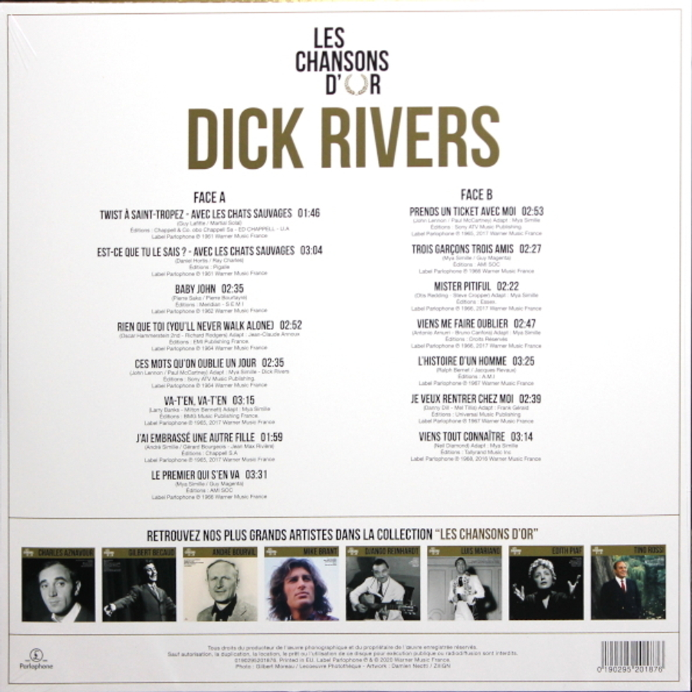 Dick Rivers / Les Chansons D'or (LP)