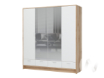 Шкаф 4-х створчатый с зеркалом ШК-04 МС Ирис