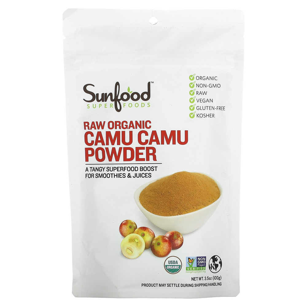 Sunfood, Порошок из пикантного каму-каму, 3,5 унции (100 г)