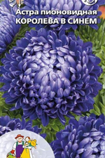 Семена Астра пионовидная Королева в синем (УУ) Ц/П