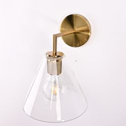 Бра Rh Utilitaire Funnel Shade Single Sconce Brass By Imperiumloft