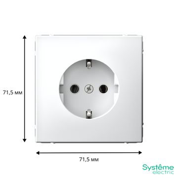 Розетка ArtGallery 16А с заземл. быстрозажим. клем. механизм лотос SE GAL001343S