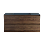 База под раковину Luka 1000 подвесная, 2 выкатных ящика soft-close, C.Oak