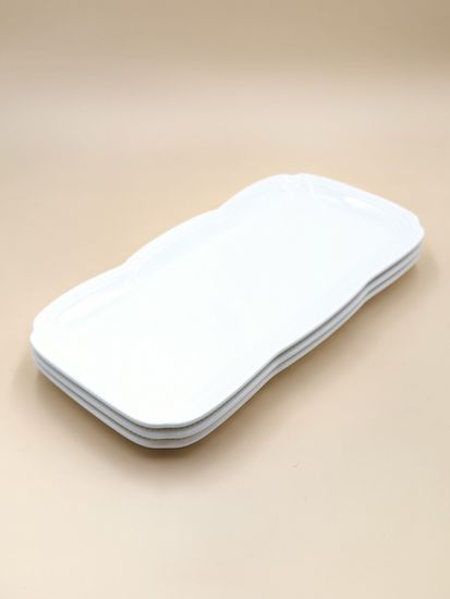 Блюдо прямоугольное 35,5х18 см. набор 3 шт. "White Ornaments"