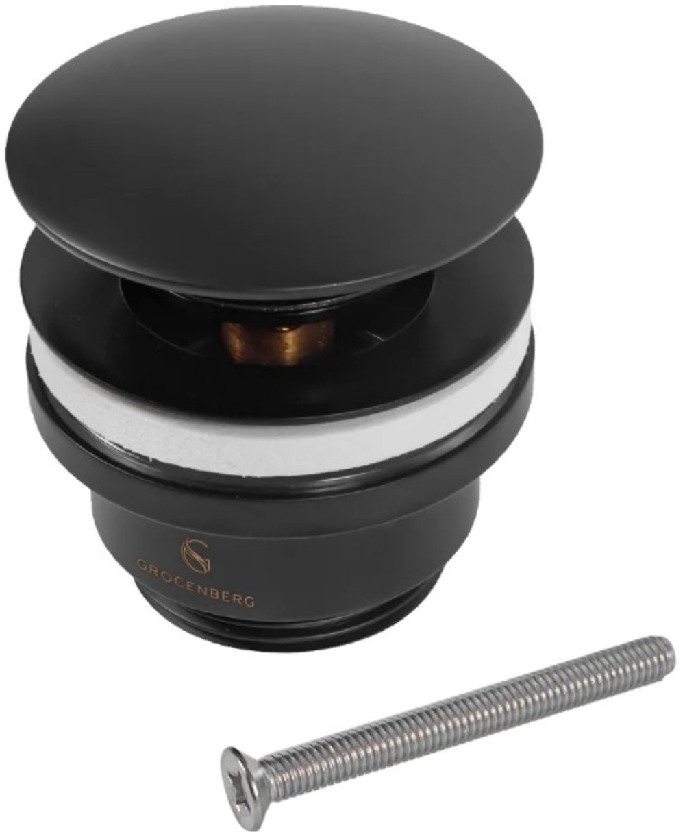 Донный клапан Grocenberg GB106 Черный матовый