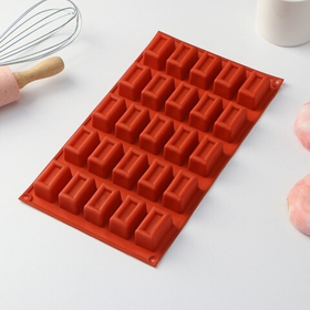 Форма силиконовая «Сладости.Ириски», 30×17×2 см, 25 ячеек