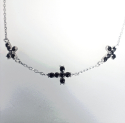 Браслет Эстерелла, серебро 925*, родирование, циркон/Ф