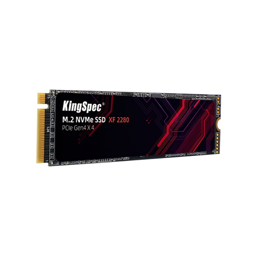Твёрдотельный накопитель KingSpec SSD 2TB M.2 2280 PCIe 4.0 x4 NVMe R5100/W4400MB/s 3D TLC MTBF 1M 2400TBW