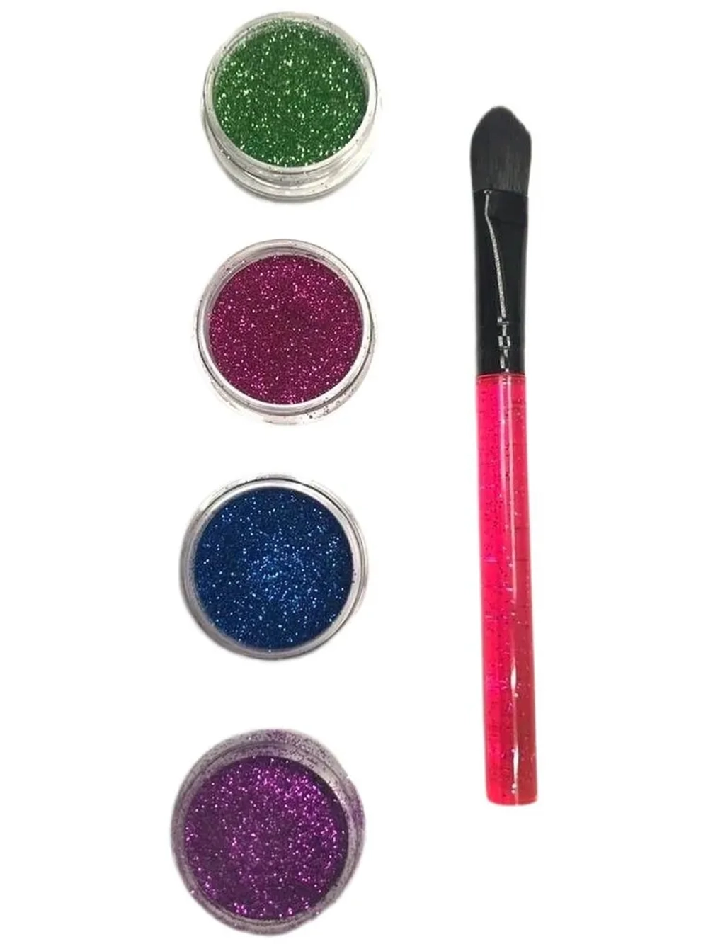 Блестки для аквагрима и блеск тату с кисточкой