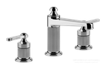 Смеситель для раковины Gessi Venti20, на 3 отверстия, средний, с донным клапаном, цвет Chrome