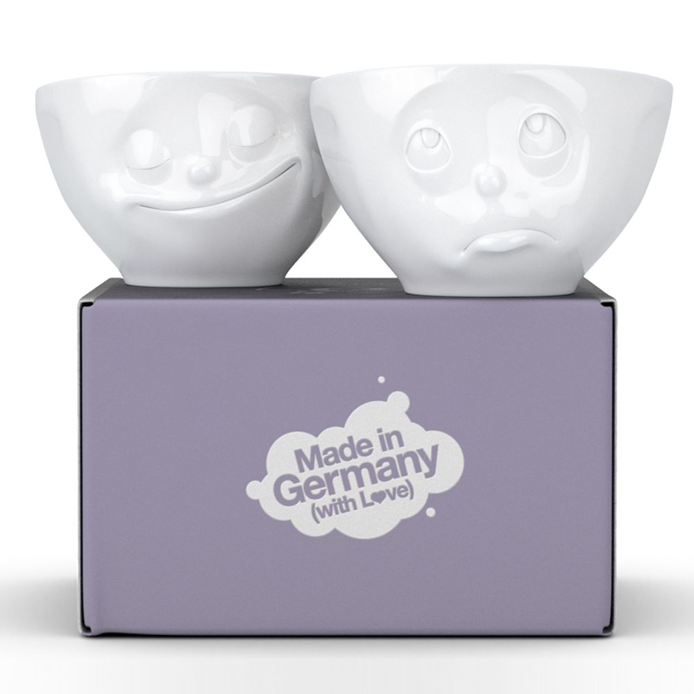 Набор чаш Happy & Oh please, 200 мл, белый, 2 шт.