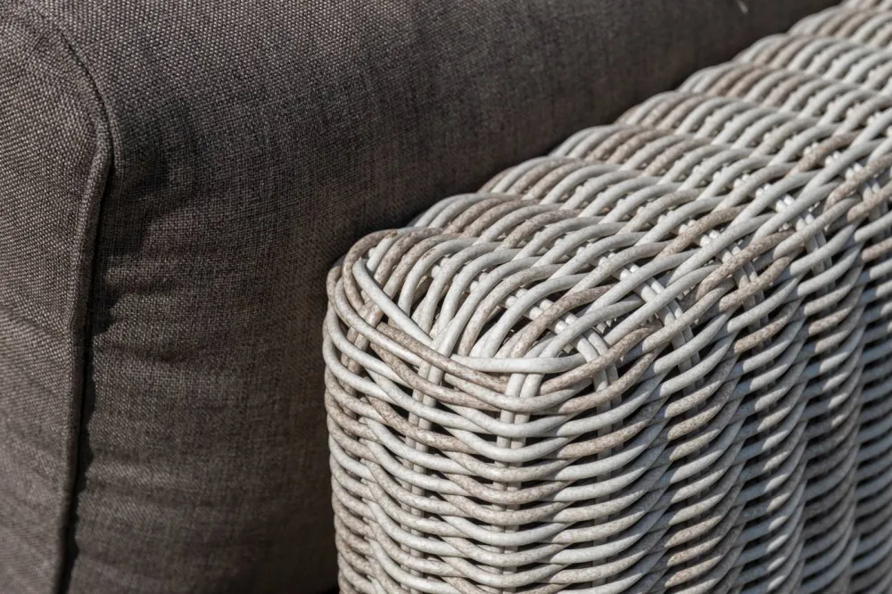 "Лунго" трансформирующаяся лаунж-зона из искусственного ротанга, цвет бежевый