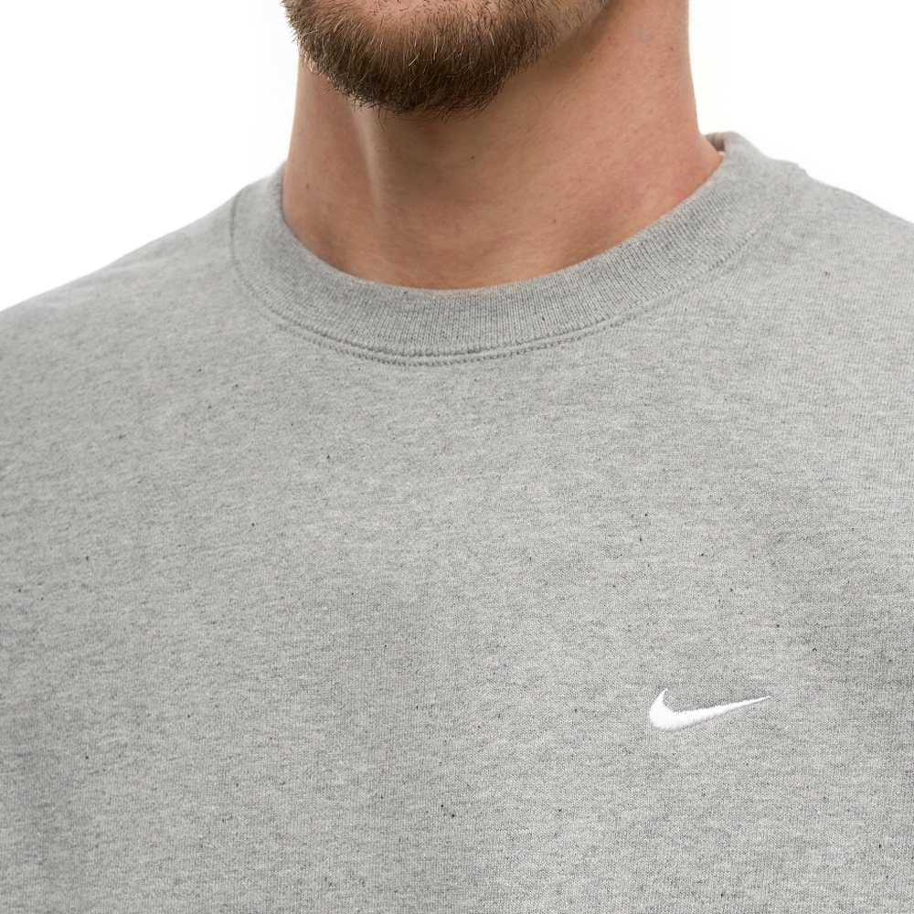 Свитшот Nike Solo Swoosh Fleece Crew "Grey"