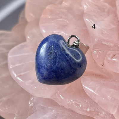 54017  Содалит Кулон сердце 15мм