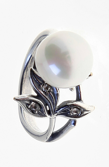 "Розочка" кольцо в серебряном покрытии из коллекции "Фаворитка" от Jenavi