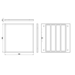 Светильник светодиодный ЭРА SPO-1-40-6K-M [4] 40Вт 6500К 595x595 с равномерной засветкой матовый
