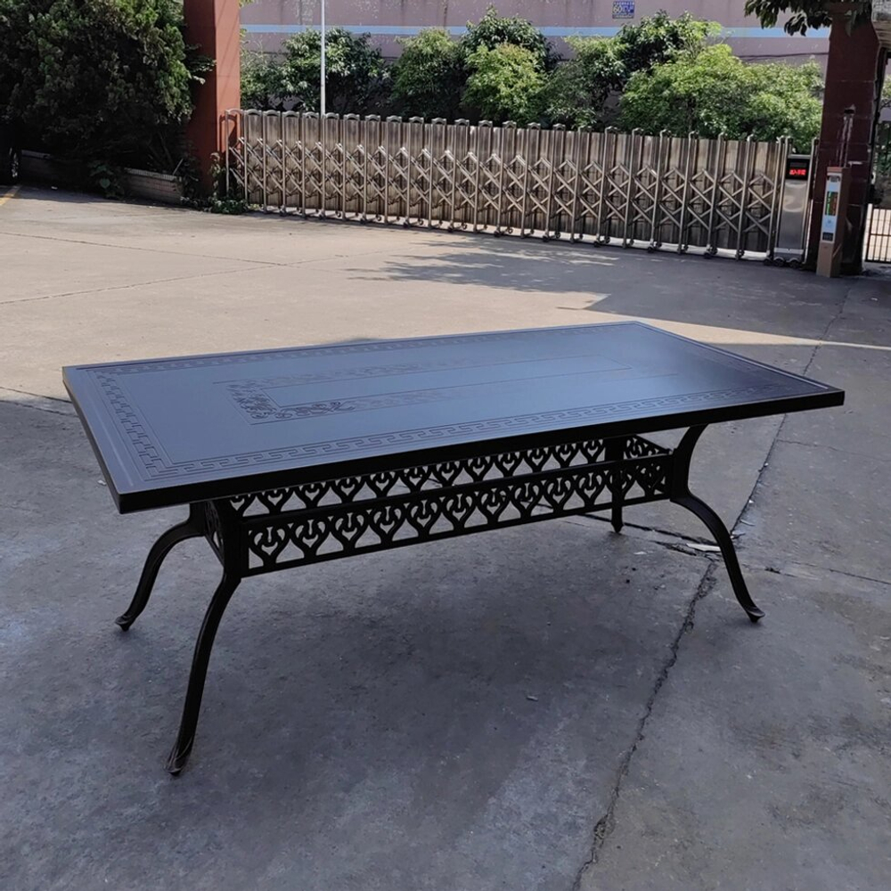 Стол Barcelona 188 из литого алюминия, античная бронза