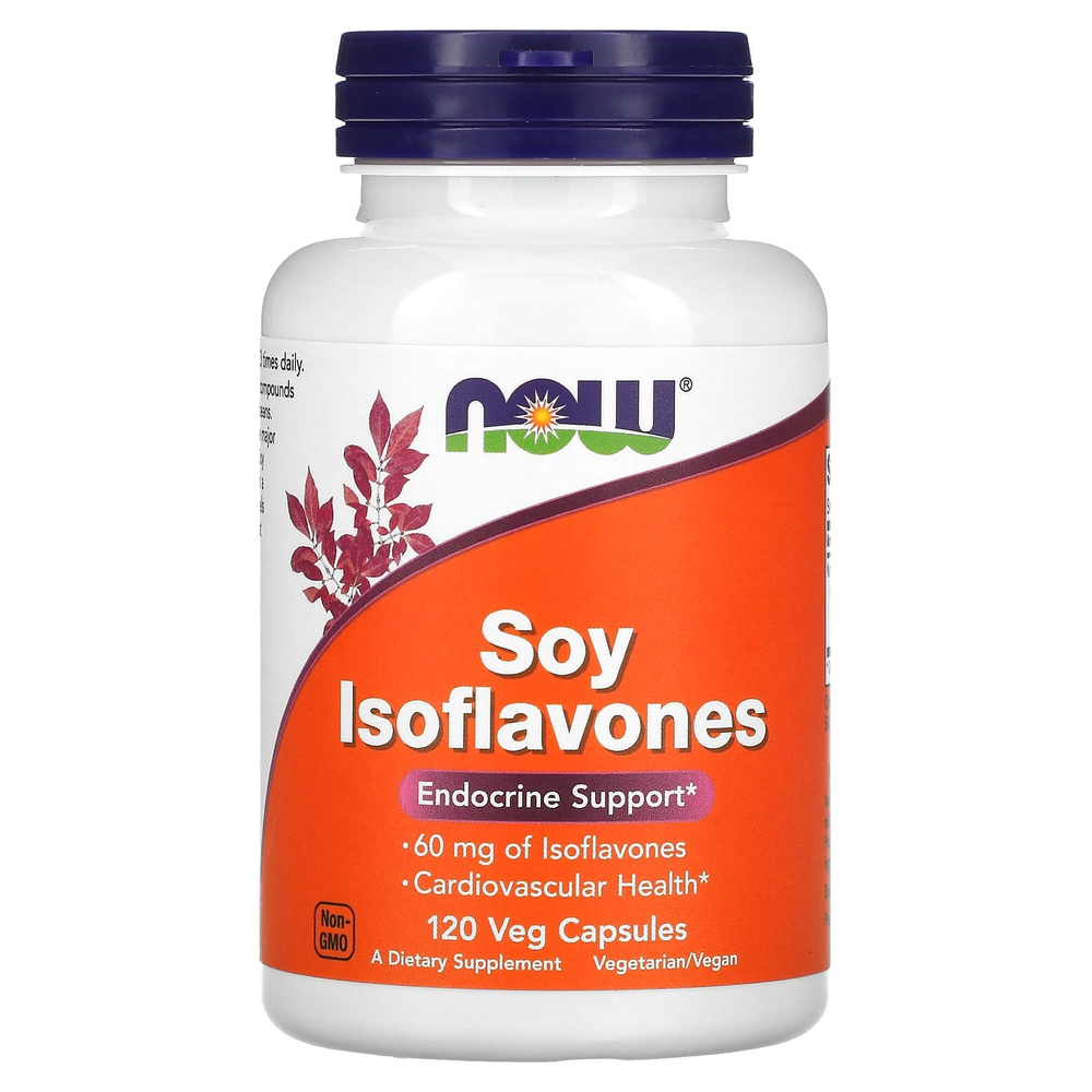 NOW Foods, соевые изофлавоны, 120 растительных капсул