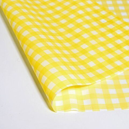 ЛИСТ матовый "Клетка" 58*58/20шт ЖЕЛТЫЙ