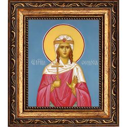 Феодосия (Феодора) Амисийская (Понтийская) святая мученица. Икона на холсте.