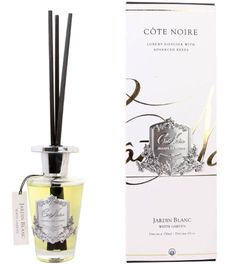 Белый сад, ароматический диффузор в серебряном декоре, Cote Noire
