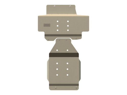 Защита картера двигателя, КПП (5 мм, алюминий) для Infiniti QX80 (QX56) 2010-2018 (V = 5.6), Nissan Patrol 2010-2025 (V = 5.6) Sheriff.15.1750