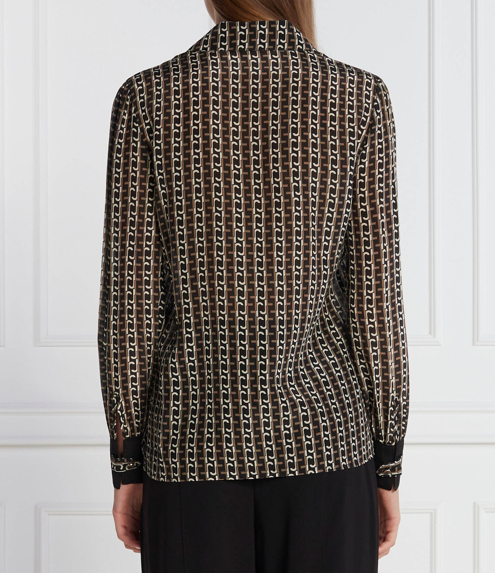 Шелковая рубашка Liu Jo - коричневый(CF3300 T3598)