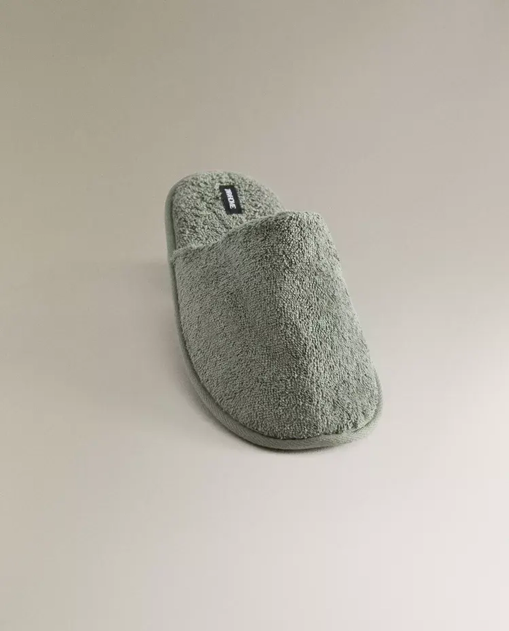 ZARA HOME МАХРОВЫЕ ТАПОЧКИ, ХАКИ