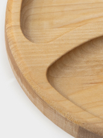 Менажница Доляна «Валенсия», d=20 см, 3 секции, дерево берёза, пропитана маслом