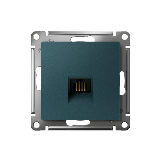 Розетка компьютерная AtlasDesign RJ45 кат.5E механизм изумруд SE ATN000883