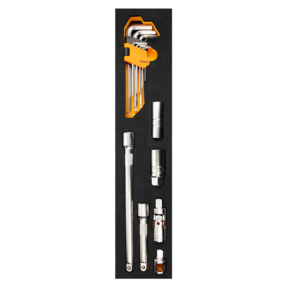 TOLSEN (TT85401) Набор инструментов универсальный, раскладной ящик, 60 предметов