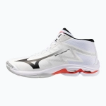 Кроссовки волейбольные Mizuno Wave Lightning Pro Mid white/black/fiery red