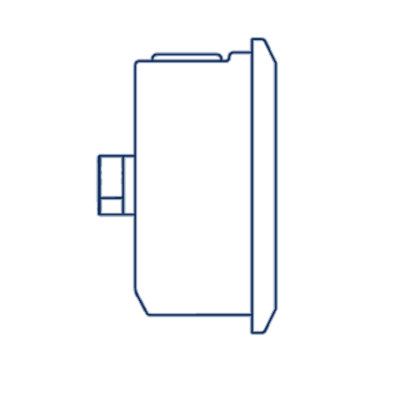 Манометр D63 G1/4 - 6 Bar - осевое подключение