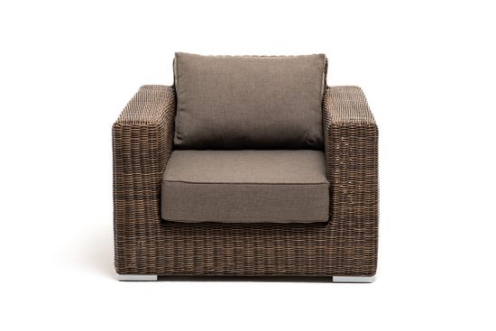 "Боно" кресло из искусственного ротанга, цвет коричневый