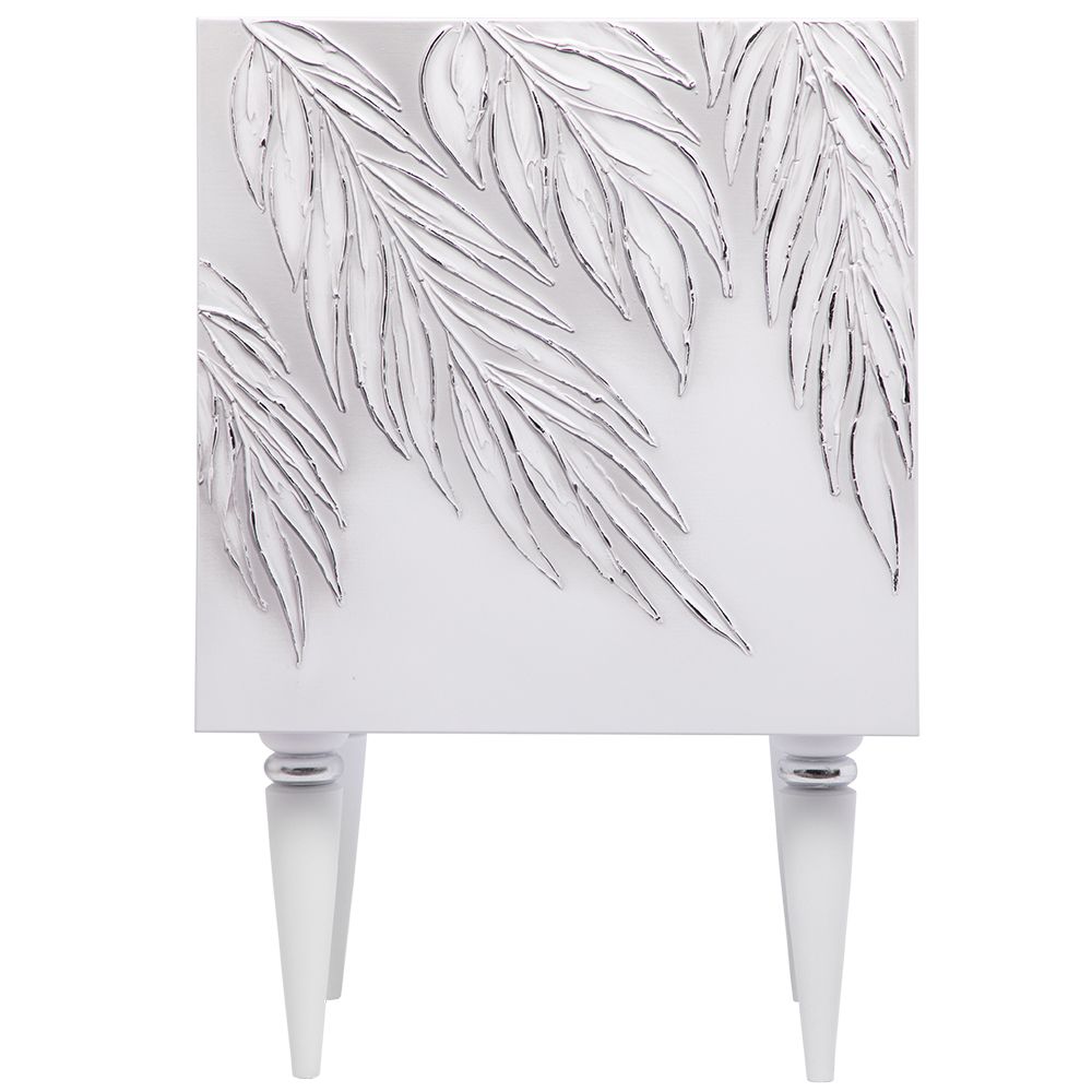 Тумба прикроватная Тропик Классика Айс Сильвер левая