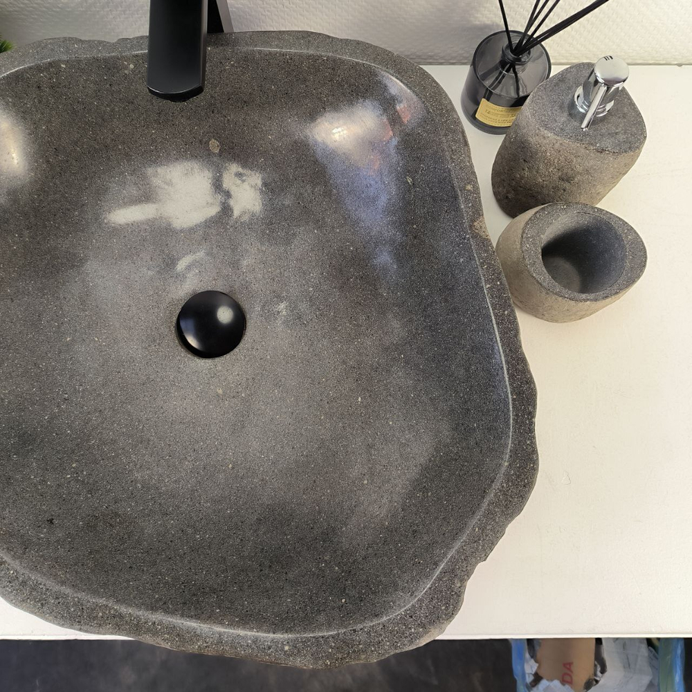 Раковина из речного камня RS-65405 52*52*16 0862