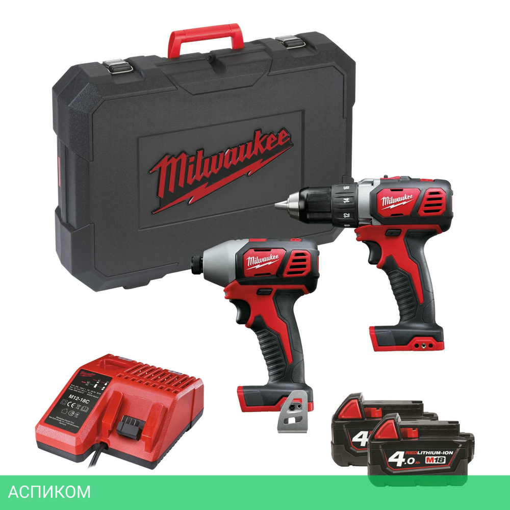 Набор электроинструментов Milwaukee M18 BPP2D-402C (4933447126)